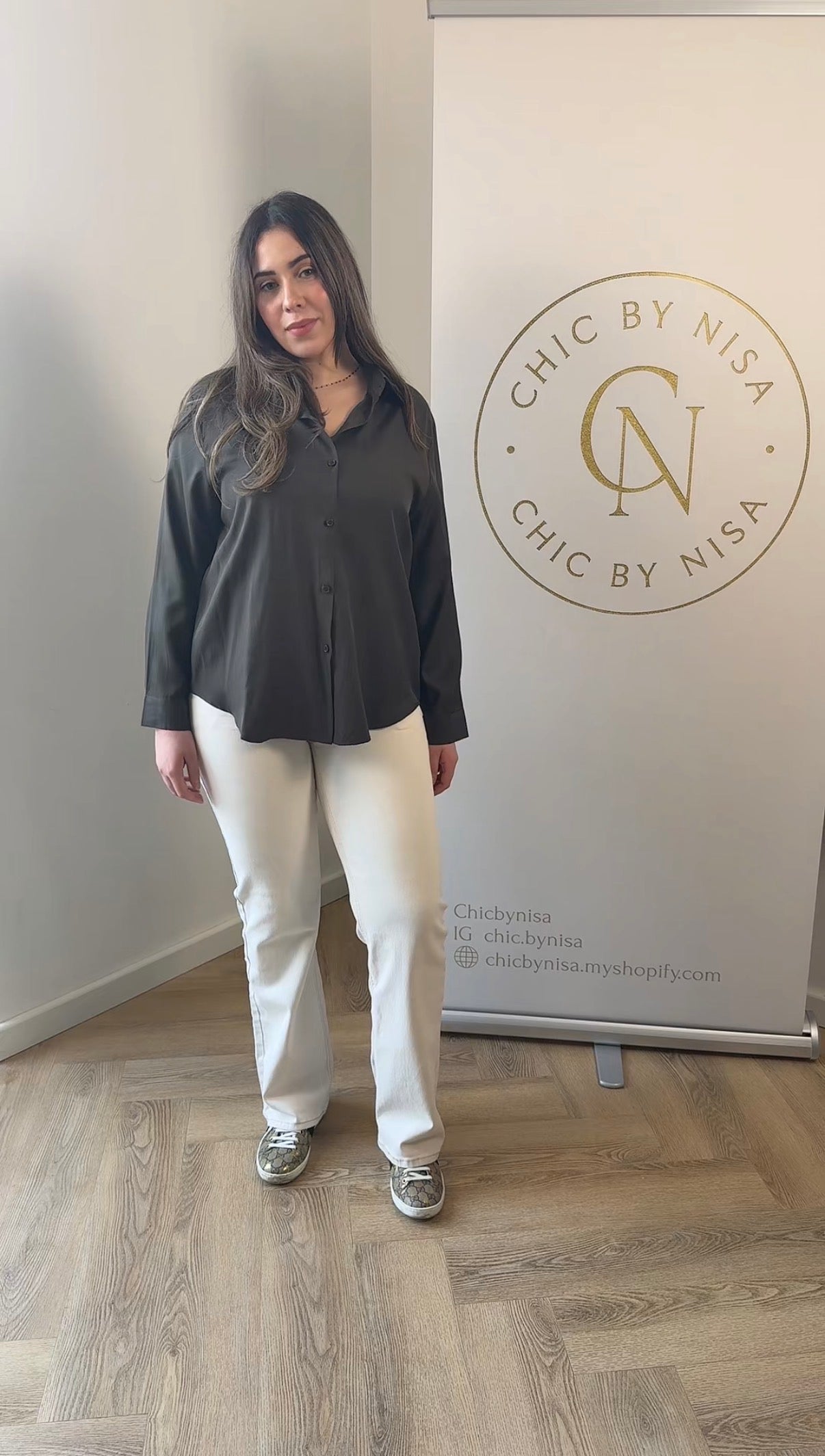 “Chocolate Elegance Blouse”