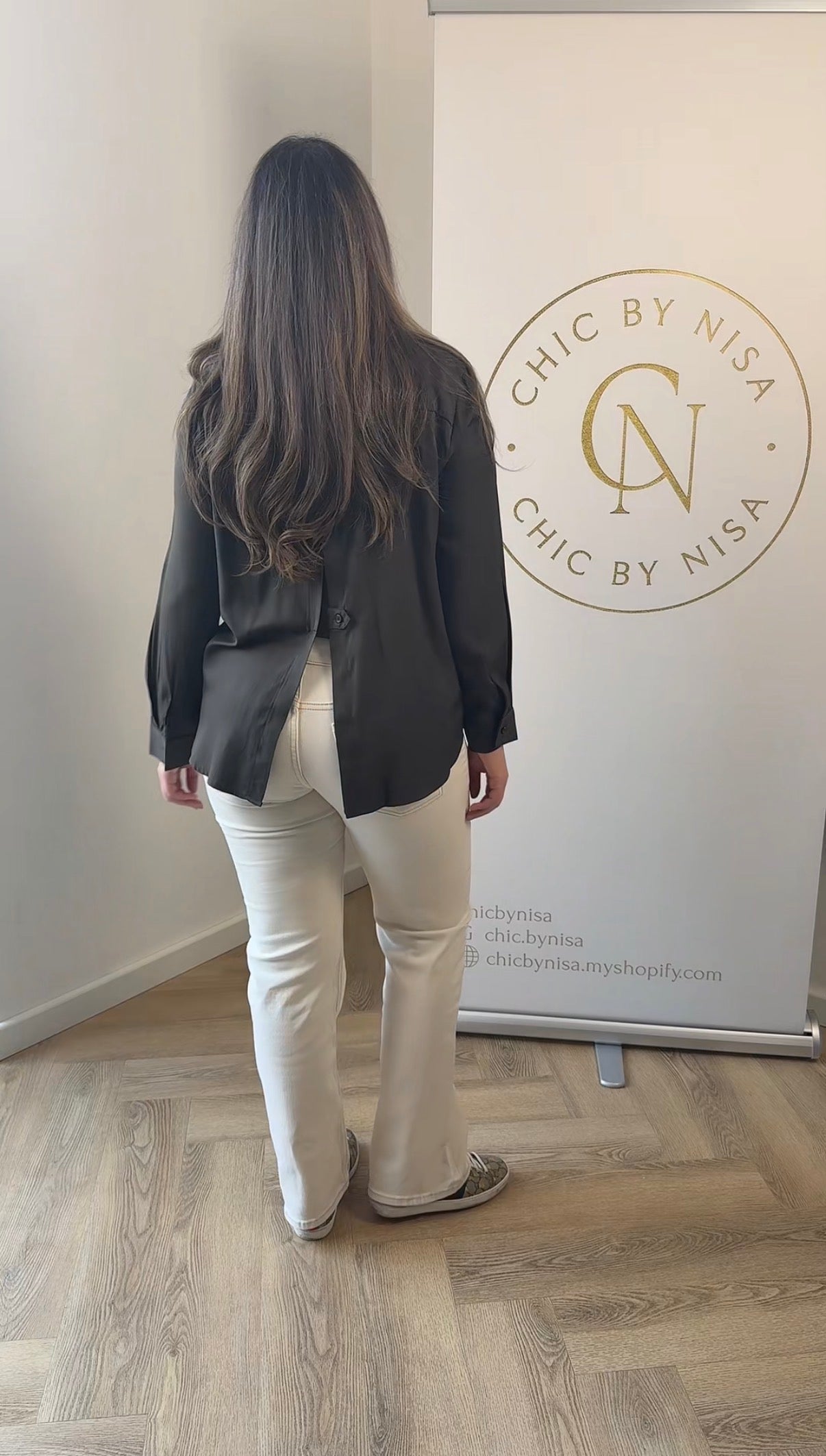 “Chocolate Elegance Blouse”