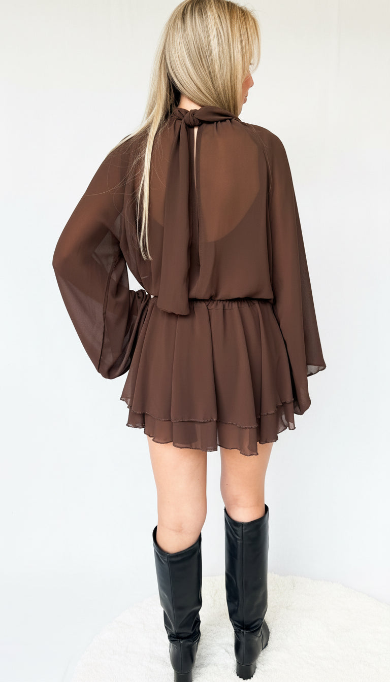 “Daniela Mocha Dress”